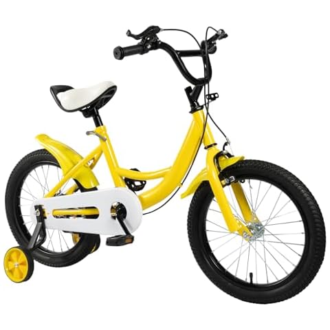 Futchoy 16 Inch Kids Bike with Stabilisers Cover