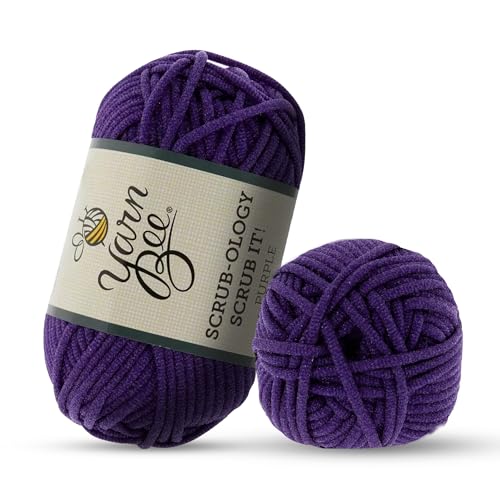 Yarn Bee Bulky Yarn for Crocheting & Knitting Soft Skein 79 Yards 100% Nylon