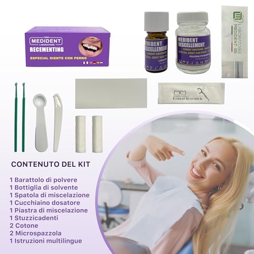 Miniatura 3 de Kit De Fijación Especial Para Pegar Los Dientes Pivote-Fijación Extrafuerte Y Definitiva.