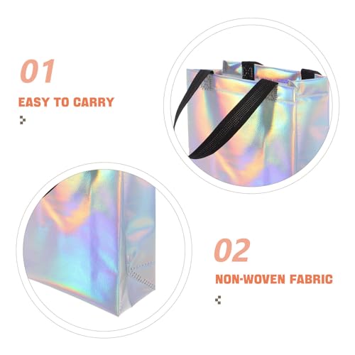 Bolsas reutilizables para obsequios de eventos que no se rompen con asas VILLCASE 3