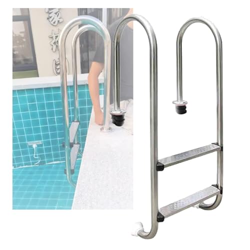 Escalera para piscina acero inoxidable 2 peldaños miniatura 1