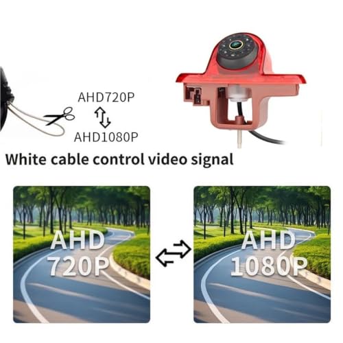 Caméra recul feu stop double résolution CVBS 720P et AHD 1080P - 7