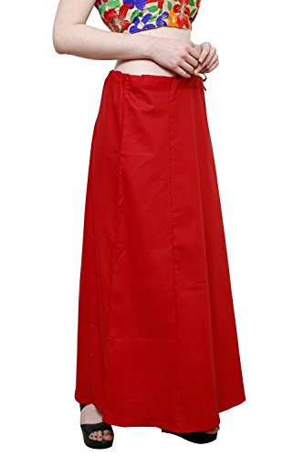 Image of Pistaa's combo of Women's Cotton Best Plain Solid Indian Readymade Inskirt Saree petticoats