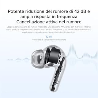 XIAOMI Redmi Buds 8 Lite: cuffie TWS in-ear con cancellazione del rumore fino a 42 dB, driver da 12,4 mm per bassi potenti, autonomia fino a 36h, 5 EQ e Bluetooth 5.4, Nero