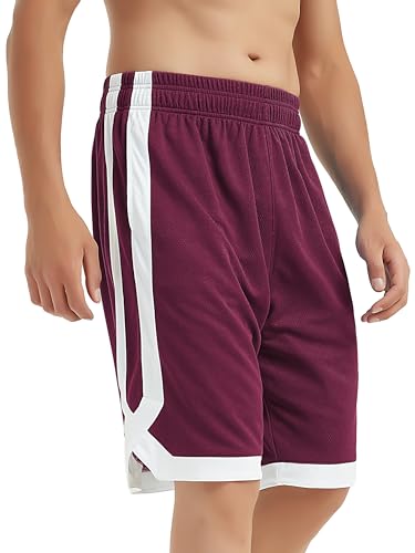 TopTie Herren Sport Shorts, Basketball Trainingsshorts Kurze Sporthose mit...