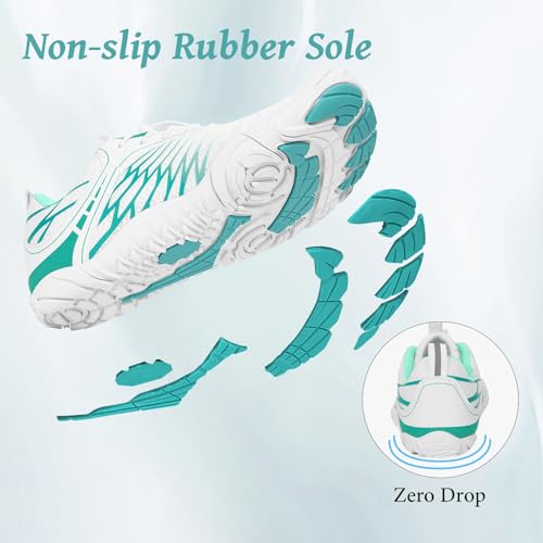 Image of Hike Barefoot Shoes, Pro Barefoot Shoes Women Men Footwear, Athletic Hiking Minimalist Water Shoe Breathable Quick Dry Zero Drop Trail Running Shoe with Non-Slip Sole & Wide Toe Box