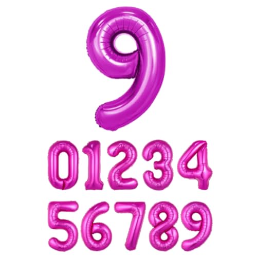 Diva 数字バルーン ビッグ約90cm バルーン 風船 大きい 巨大 数字 ビッグバルーン 大きい風船 飾り付け 誕生日 記念日 イベント 内祝い くすみ 9 ピンク