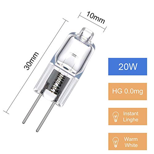 Amazon | Yicdfur 10個入り ミニハロゲン電球 透明 クリアレンズ