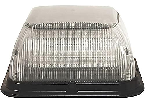 ECCO Baliza LED de doble color 12-24 V CC con lente transparente para vehículos de asistencia