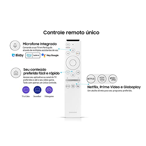 Smart TV Samsung QLED Full HD The Frame 32LS03T, Design Slim Molduras Customizáveis Modo Arte 32''