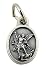 Produktbild Religious Gifts Silberfarbene Basis-Medaille, St. Michael der Beschützer, Mini-Charm-Armband mit Medaille, 1,5 cm
