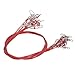 UPALDHOU Fish Wire Waist Managers Strong Steel Fishing Guides for Lovers with a Fuss, 10 Pieces of 50 Cm Outdoor Steel Wire (Red)