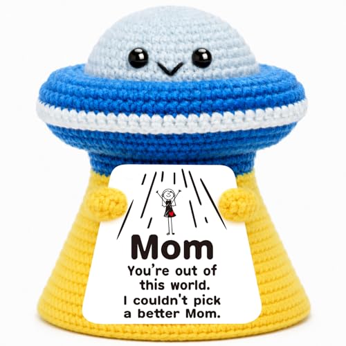 Muñeco amigurumi de alienígena tejido a ganchillo para regalos románticos