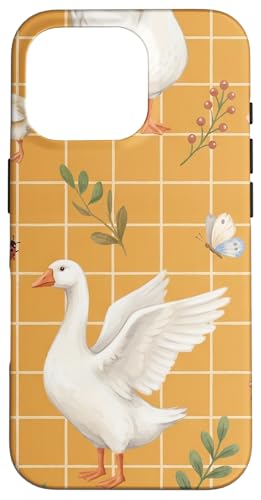 Cottage Goose �t�@�[���n�E�X �J���g���[�t���[�����M���K���f�U�C�� �X�}�z�P�[�X iPhone 16 Pro �p