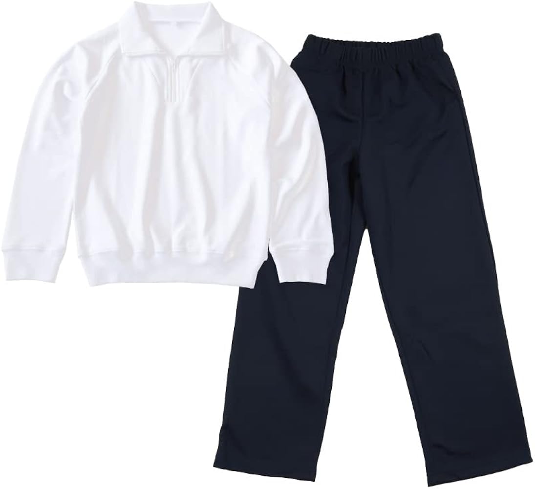 Amazon.co.jp: [スクログ] 体操服 2点セット 長袖 長ズボン 上下セット