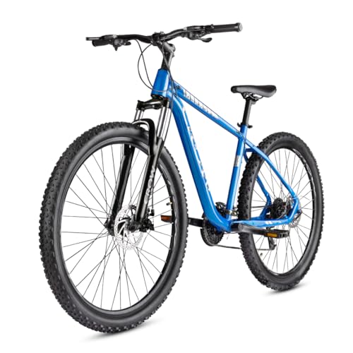 Image of CROW Youth - Fusion 21 Speed | 6061 Light Weight Alloy Frame | 21 Speed Gear Cycle | Lockout Front Suspension | 29 inch INCH MTB | Disc Brake | Ideal for 15+ Years with 5.8FT +, Blue