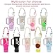 Stanley Cup Accessories Set Including Water Bottle Handle Strap, Siliocne Stanley Cup Boot, Siliocne Straw Cover, Stanley Charms for Stanley Cup 40oz & 30oz Tumbler (Pink)