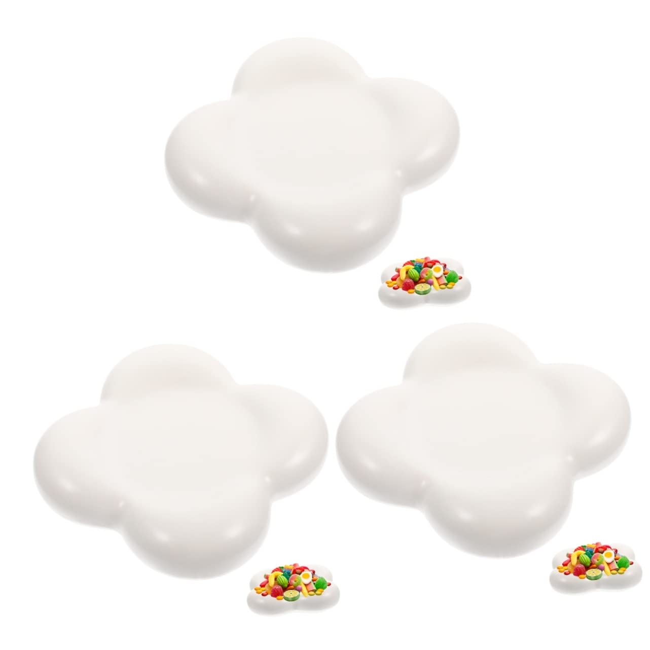 Supporto per bacchette, 3 pezzi, piatto da dessert paffuto, sottobicchieri in ceramica, vassoio per frutta secca, piatti da dessert, piatto in porcellana, piatto da portata per cibo, piatto per salse