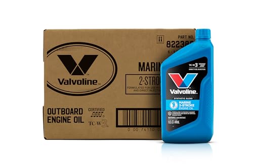 Image of Valvoline 2-Cycle Marine TCW-3 Motor Oil 1 QT, Case of 6