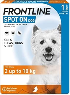 FRONTLINE Plus Flea & Tick Treatment for Small Dogs (2-10 kg) - 1 Pipettes, Flea And Tick Treatment For Dogs