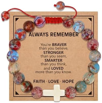 BAYLAY Gifts for Teens Girls, Cross Bracelet for Women Kids Teenage Teen Girl Gifts Trendy Stuff Graduation Birthday Gift Ideas for Best Friend Women Her Daughter Easter Christmas Stocking Stuffers