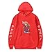 HDKFSHO Toradora/Unisex Pullover Felpa con Cappuccio Maglione Manica Lunga Casuale Puro Cotone con Tasche Coulisse Confortevole Peluche Inverno Abbigliamento Moda Sportivo Anime Cosplay Takasu Ryuuji