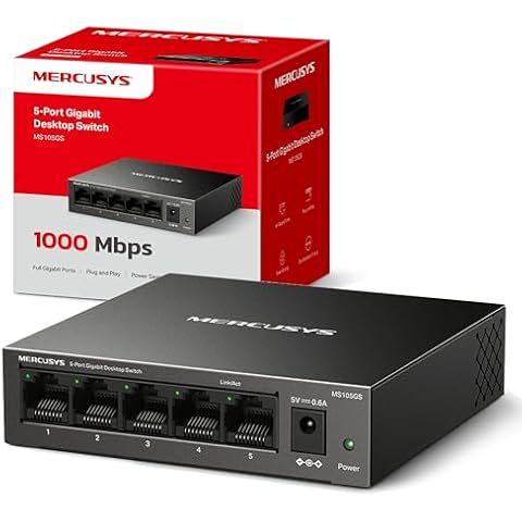 MERCUSYS MS105GS 5-Port Gigabit Switch Cover