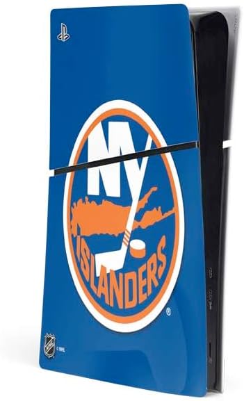 Skinit Decal Gaming Skin Compatible with PS5 Slim Digital Edition Console - Officially Licensed NHL New York Islanders Frozen Design