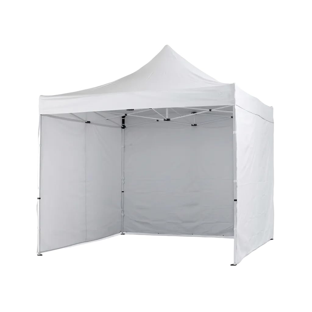 Xone | Set 3 pezzi Tenda laterale per Gazebo 3x3m, tessuto impermabile Anti-UV 99% | solo 3 Pareti Laterali colore Bianco