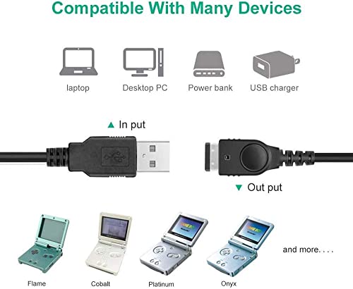 Image of Xahpower Charger Kits for Gameboy Advance SP, AC Adapter Supply Charging Cable and USB Charger Cord for Game Boy Advance SP Systems(GBA SP) and Nintendo DS