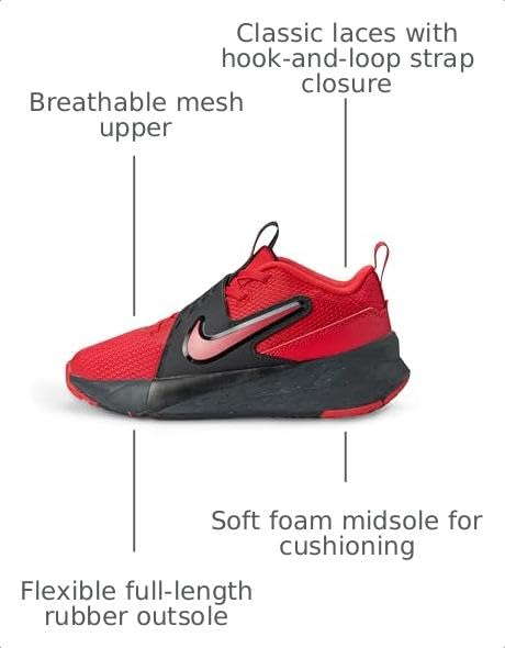 Image of Nike Unisex Kids' Team Hustle D 12 Basketball Shoes - Boys Girls Toddlers & Baby Sneakers