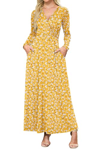AUSELILY Womens Long Sleeve Maxi Dress 2025 Fall Dress...