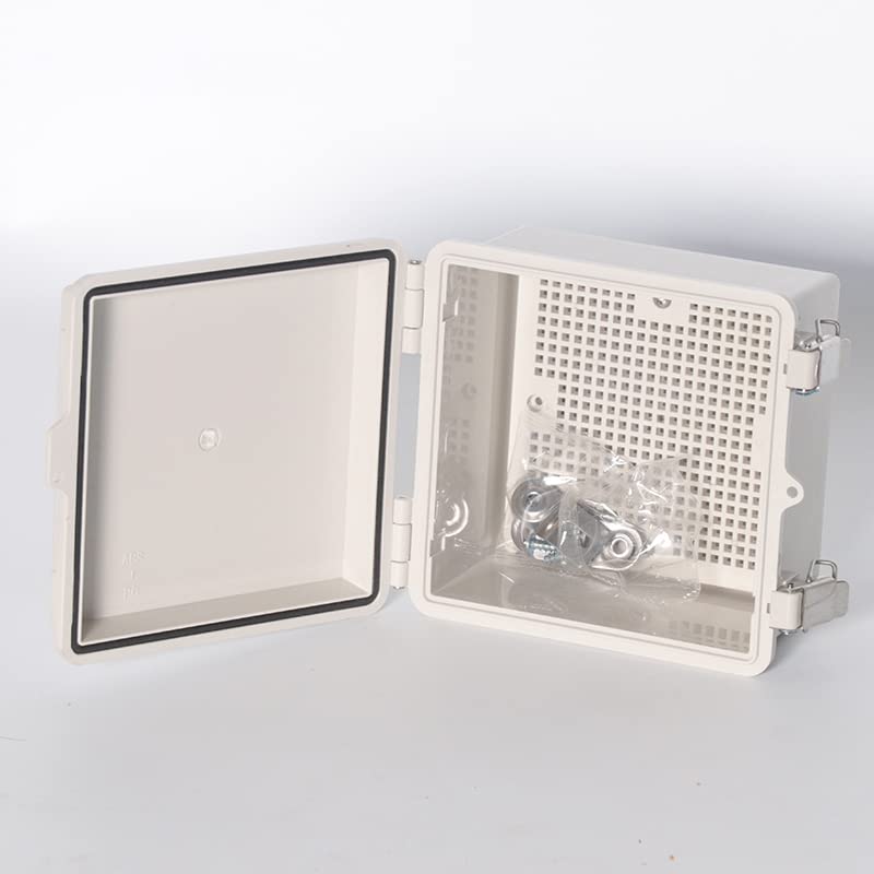 Caja de conexiones de plástico de la caja de conexiones electrónica de la serie TE, Gery, 5.9"x 5.9"x 3.5"(150x150x90mm)