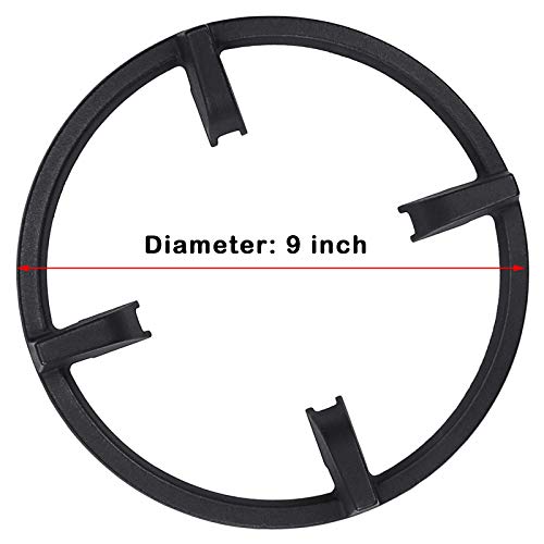 Uniflasy Universal Wok Ring Gas Stove Burner Grate for Samsung NX58H5650WS, NX58H5600SS, NX58H9500WS, NY58J9850WS, Frigidaire FPGF3077QF, GE Appliances JGBS66REKSS, Whirlpool WFG320M0BB, WFG505M0B
