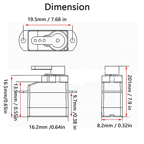 Rcmall 4Pcs Dm-S0020 2.1G Ultra-Micro Servo Coreless Motor 2G Digital Servo With Jr Connector 3.7V-5V For Rc Hobby #TOP5