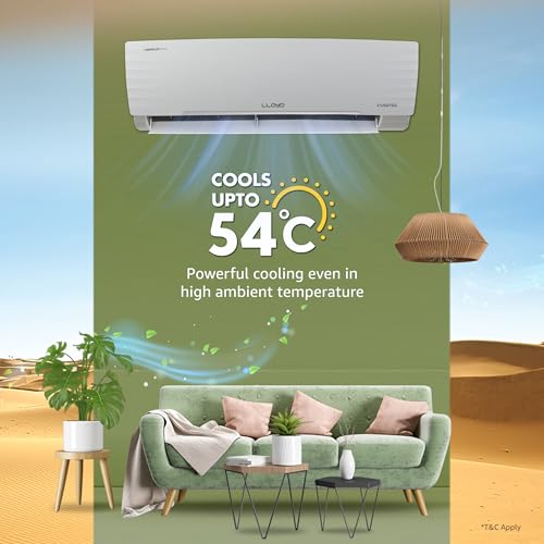 Image of Lloyd 1.5 Ton 3 Star Inverter Split AC, 2026 New Star Rated (6 in 1 Convertible, Cools Up To 54C, Turbo Cool, Installation Check, Clean Filter Indication, 100% Copper, White, GLS18I3AGGSC)