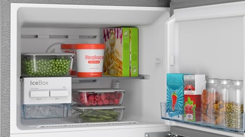 Image of Bosch 269L, 3-Star, Inverter Frost free Double Door Refrigerator (2025 Model, CTC29K03NI, 6-in-1 Convertible, 18 Hours Cooling Retention, Digital Display, Super Freeze, 80min Convert, Shiny Silver)