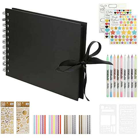 HXC A5 Black Photo Scrapbook Kit Cover