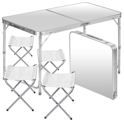 GOODS+GADGETS Klappbarer Multifunktionstisch Mehrzwecktisch Campingtisch...