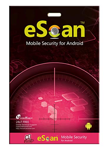 eScan Mobile Security for Android Mobile Antivirus Internet security mobile Optimizer Trash Cleaner Tool BSafe VPN [1 Device 1 Year License]