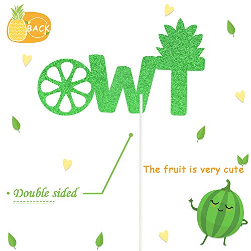 2Nd Birthday Cake Topper Second Fruit Pineapple Watermelon Orange Summer Baby Shower Party Supplies Decorations #TOP2