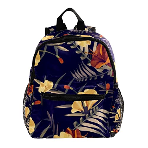 Sac à dos enfants 30 cm imprimé fleurs avec bretelles ajustables confortables