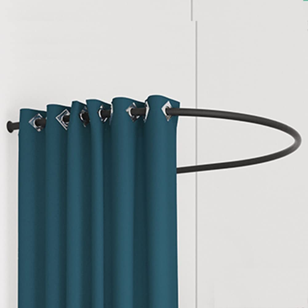 ge Vorhänge für Ankleidezimmer & Badezimmer Halbkreis Ringregal ge 90x90cm Stilvolle platzsparende Raumtrennung & Dekoration