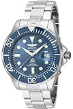 Invicta Reloj de buceo automático de acero inoxidable para hombre, tono plateado (16036), Acero inoxidable, 16036