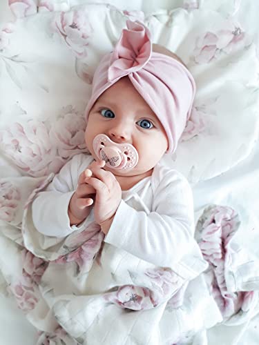 Redify 2X Baby Silicone Soother 3-6 Months| Pack Of 2 | Hygenic Cover | Dynamic Tip | Enables Free Breathing | Botanic Collection | Pink #TOP5