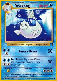 Amazon.com: Pokemon - Dewgong (40) - Legendary Collection : Toys