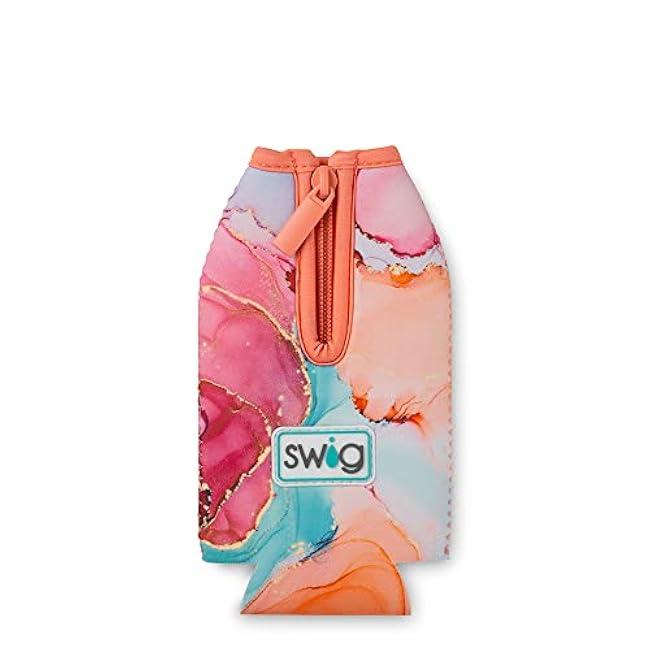 Swig Life Bottle Coolie, Standard 12oz Bottle Insulator Sleeve with Zipper, Neoprene Insulated Cooler for Drinks in Dreamsicle