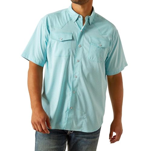 Ariat Mens Venttek Classic Baked Clay Short Sleeve Shirt