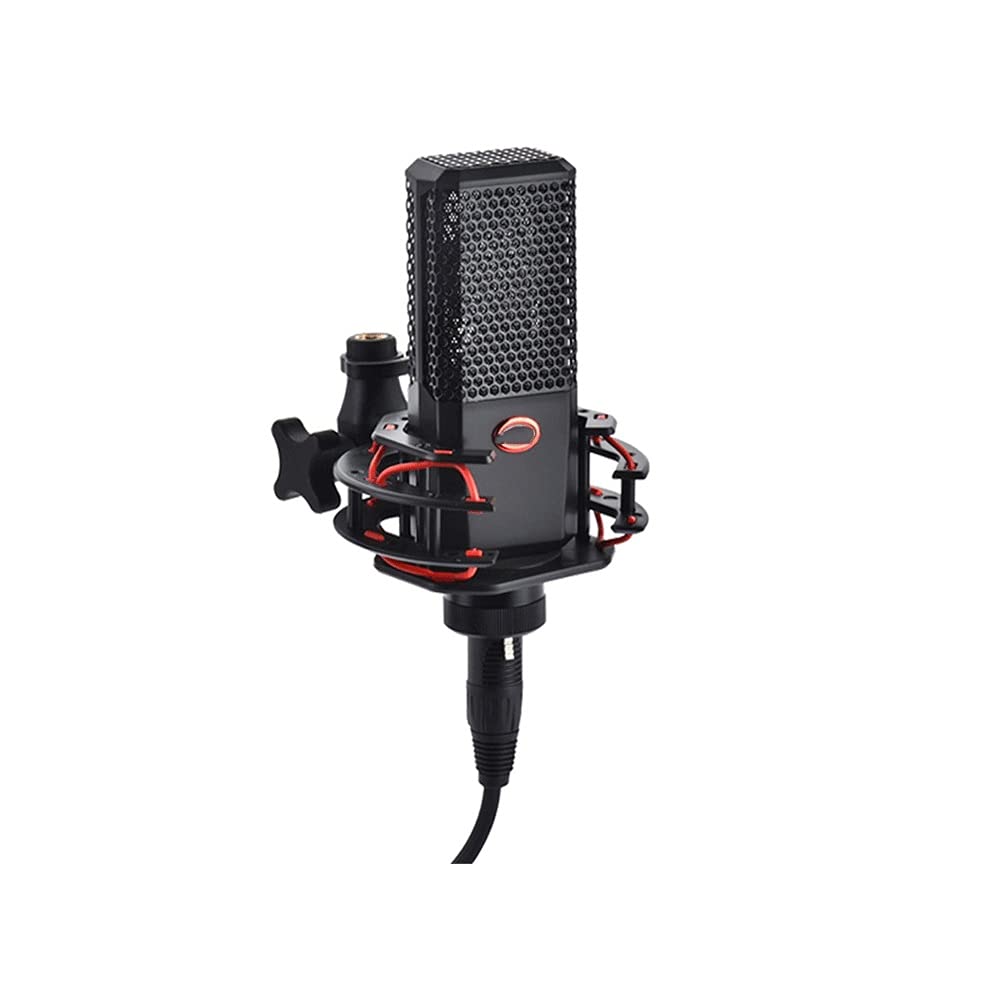 Microphone à condensateur filaire pour ordinateur avec kit complet d'enregistrement PC