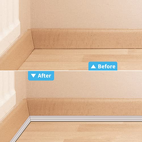 image for Art3d 4/5 inch Peel and Stick Flexible Quarter Round Molding Trim for 